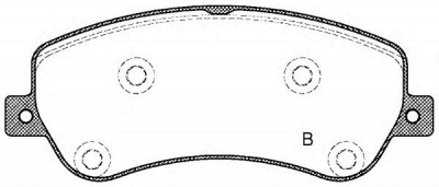 OPEN PARTS bpa137700 -  Комплект тормозных колодок, дисковый тормоз